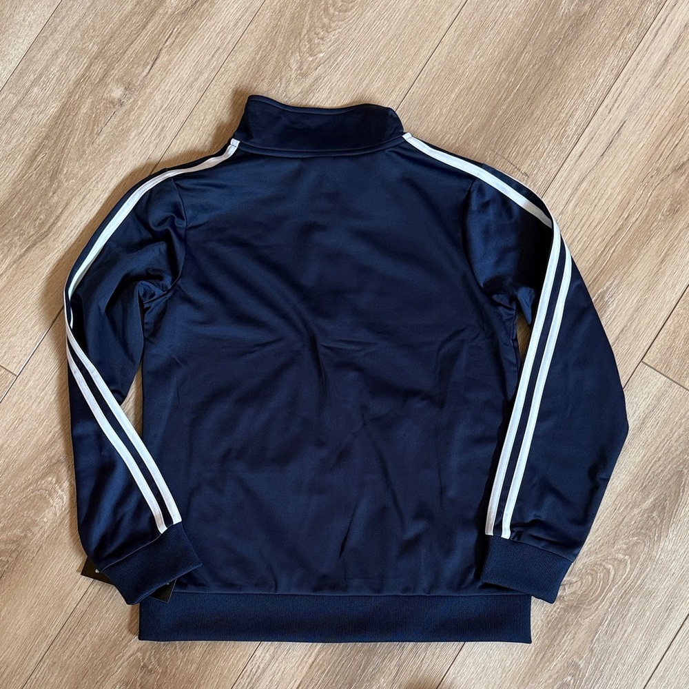 adidas Navy Blue Kids full zip track jacket - Picture 7 of 7